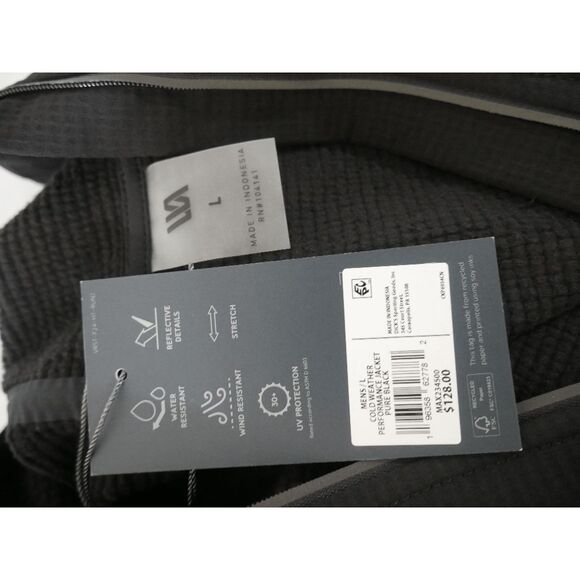 VRST Men’s Cold Weather Performance Hooded Jacket Wind & Water Resistant Black L - Picture 7 of 7